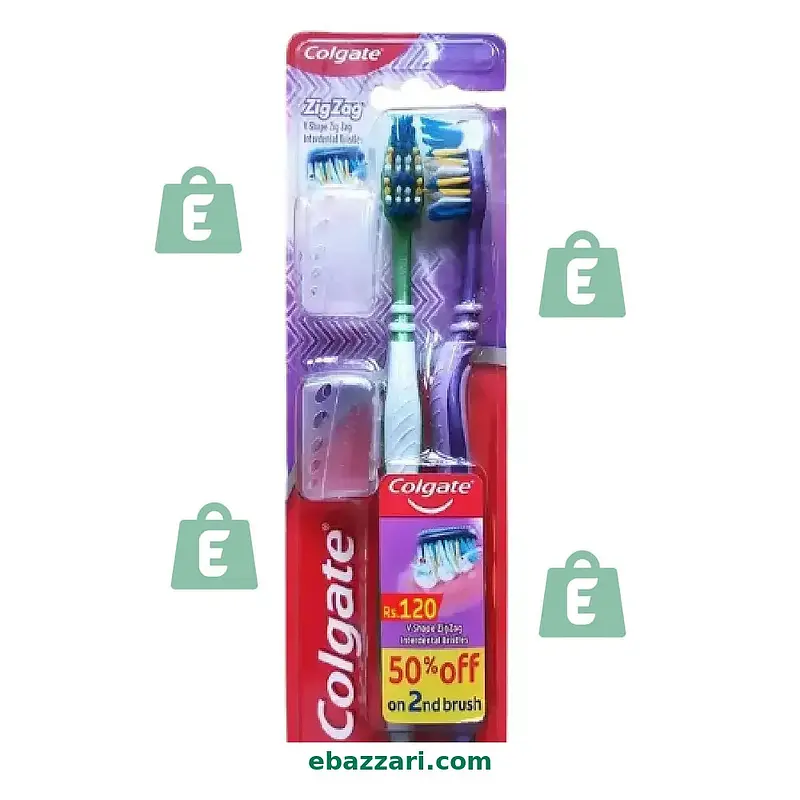 Colgate Zigzag Toothbrush Twin