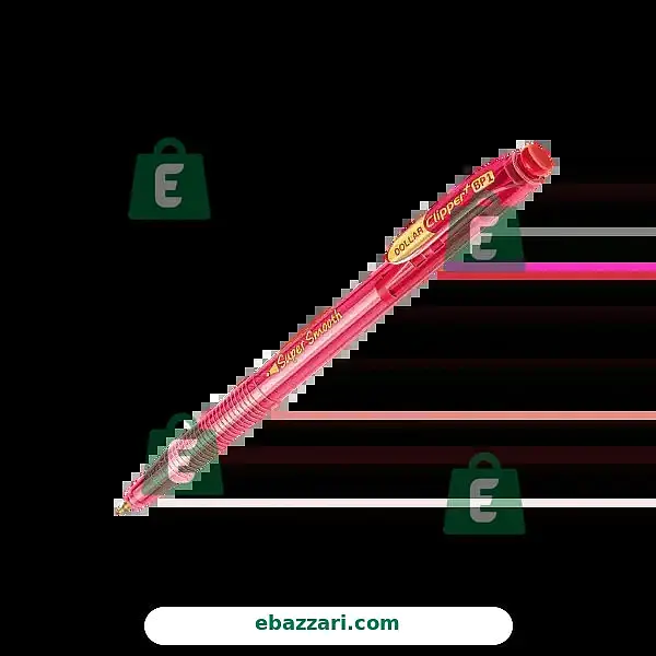 Dollar Clipper Ball Pen Red