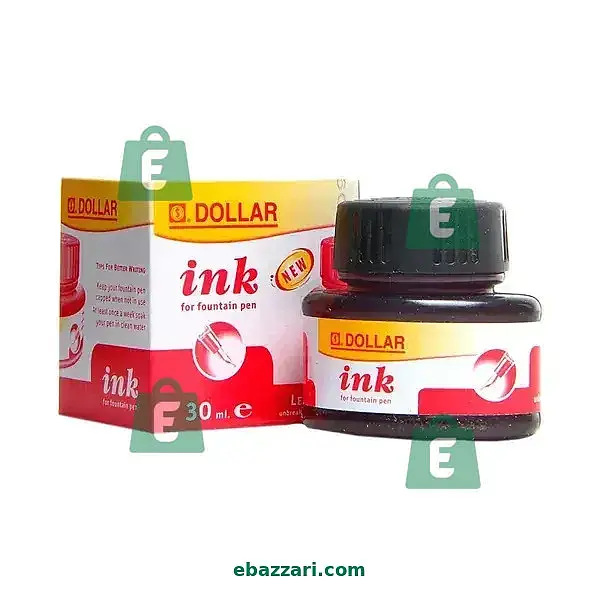 Dollar Fountain Pen Red Ink 30ml