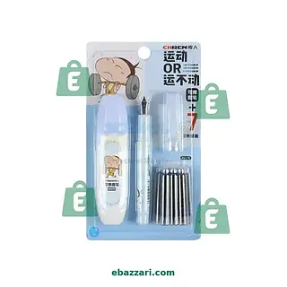 CHREN Erasable Fountain Pen With Ink Remover