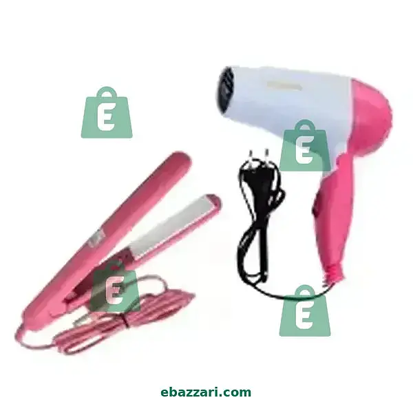 Hair Straightener & Dryer Set