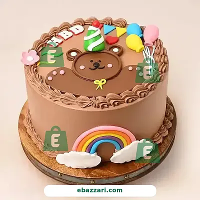 Happy Birthday Bear Cake