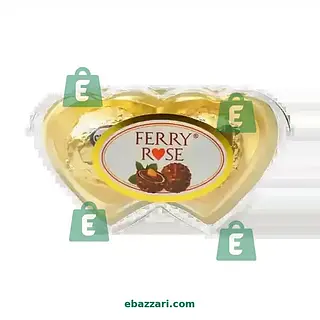 FERRY ROSE CHOCOLATE DOUBLE HEART T 2 25 GM