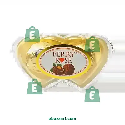 FERRY ROSE CHOCOLATE DOUBLE HEART T 2 25 GM