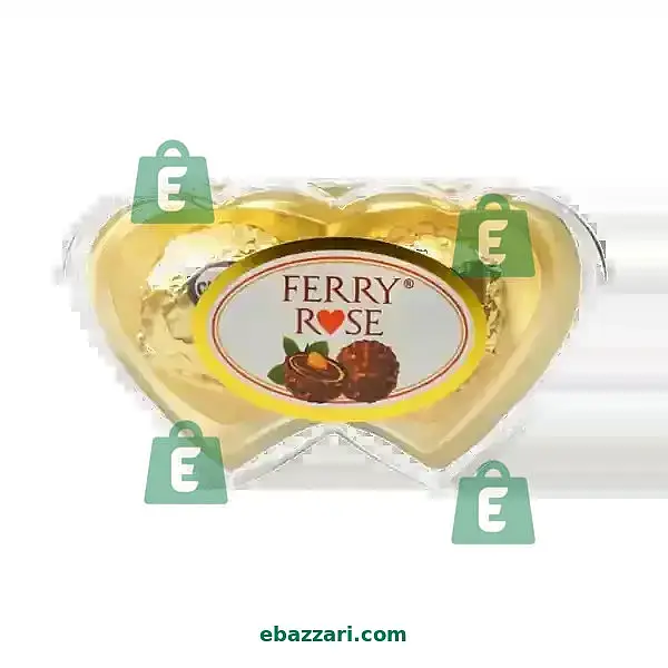 FERRY ROSE CHOCOLATE DOUBLE HEART T 2 25 GM