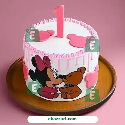 First Birthday Minnie Cake