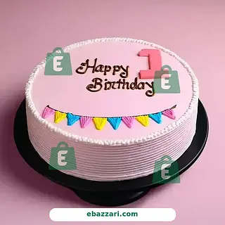 First Birthday Pastel Cake