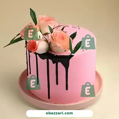 Floral Drip Cake