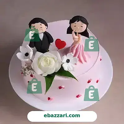 Flowers N Smiles Anniversary Cake