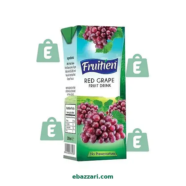 FRUITIEN JUICE RED GRAPES PREMIUM NECTAR 200 ML