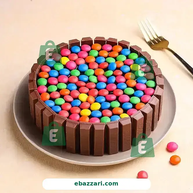 Gems & KitKat Chocolate Truffle Cake