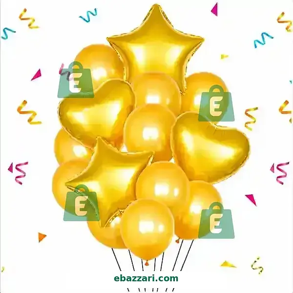 Gold Balloon Bouquet