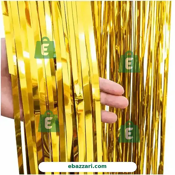 Golden Foil Curtain Jhalar