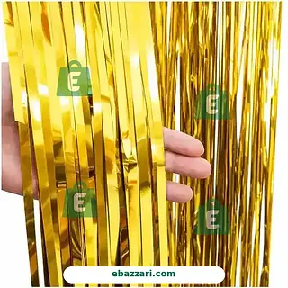 Golden Foil Curtain Jhalar