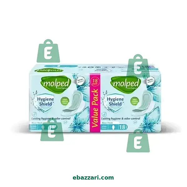 Molped Pads Maxi Thick Value Pack 18pcs Long