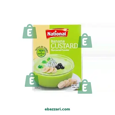 National Banana Custard Flavoured Powder 120 gm