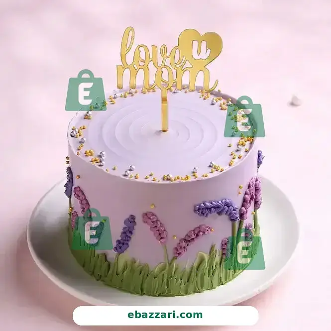 Lavender Flowers Cake