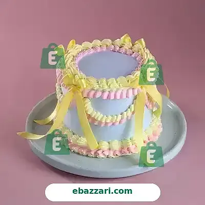 Pastel Wrap Ribbon Cake