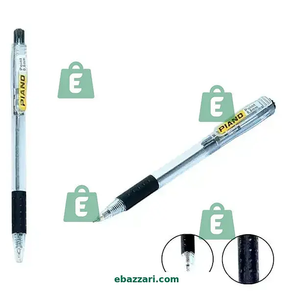 Piano Point Ball Pens 0.8mm ( Black )