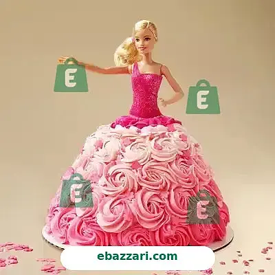 Pink Princess Barbie Cake