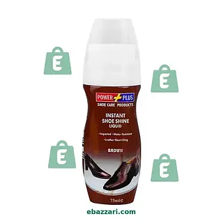 Power Plus Brown Shoe Polish Liquid, 75ml