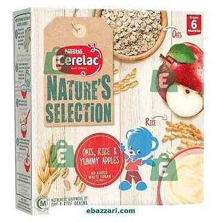 Nestle Cerelac Nature Rice Oats and Apple 175GM