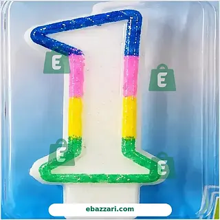 Number 1 Birthday Candle