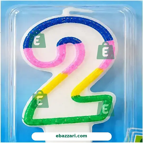 Number 2 Birthday Candle