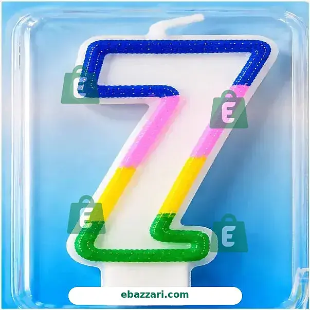 Number 7 Birthday Candle