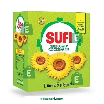 Sufi Sunflower Oil 1LTR x5