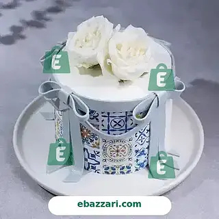 Roses N Ribbons Theme Cake