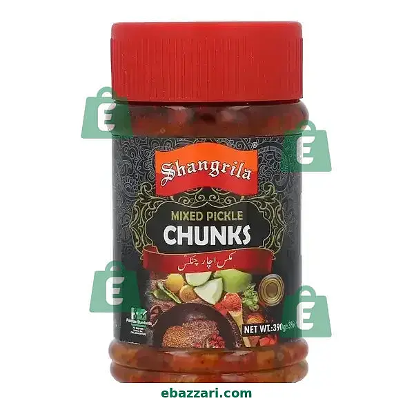 SHANGRILA MIXED PICKLE CHUNKS JAR 390GM