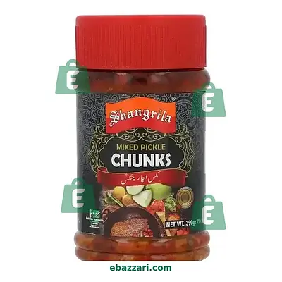 SHANGRILA MIXED PICKLE CHUNKS JAR 390GM