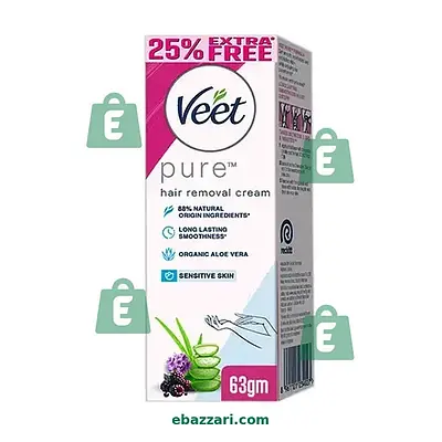 Veet Pure Hair Removal Cream for Sensitive Skin 63g