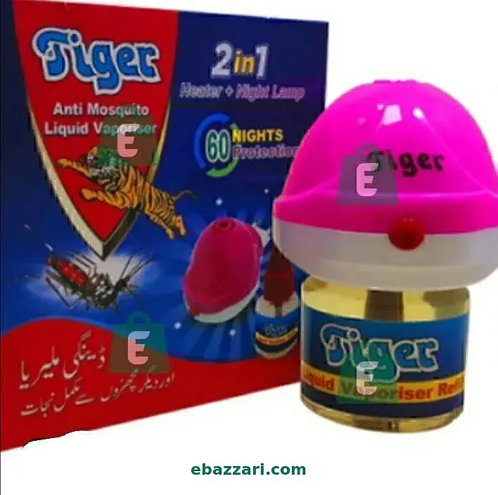 Tiger mosquito repellant machar mar machine mosquito machine with refill
