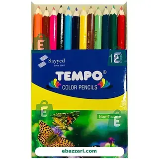 Tempo 12 Colour Pencils Half Card