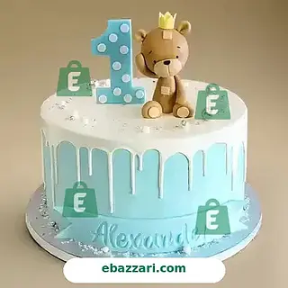 Teddy Bear Drip Cake
