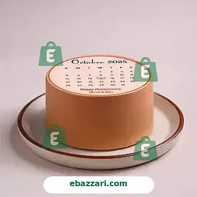 Anniversary calendar cake