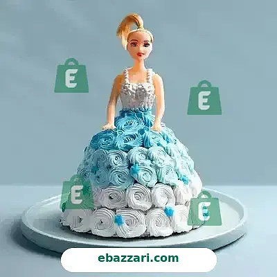 Barbie Floral Gown Cake