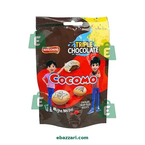 Bisconni Cocomo Tripple Chocolate Cream filled Biscuits