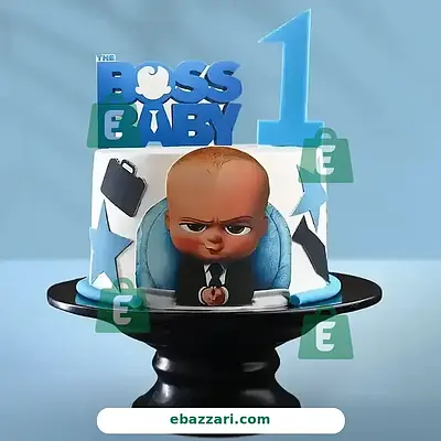 Boss Baby First Birthday Cake