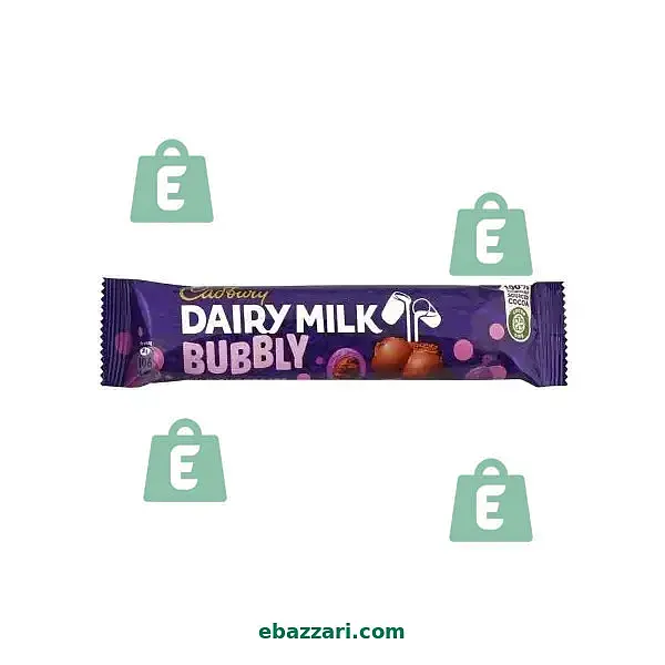 Cadbury Dairy Milk Bubbly Milk Chocolate, 20g