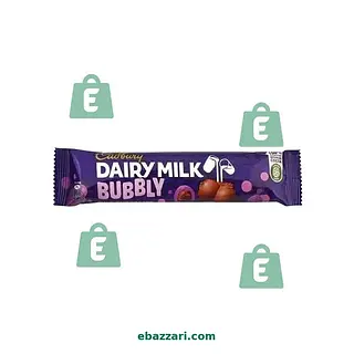 Cadbury Dairy Milk Bubbly Milk Chocolate, 20g