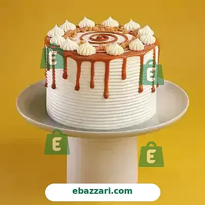 Caramel Swirl Butterscotch Drip Cake